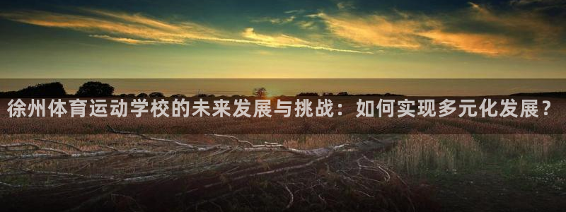 凯发官方正版app娱乐:徐州体育运动学校的未来发展与挑战:如
